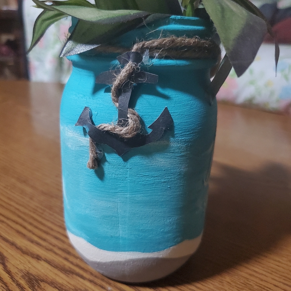 Seashell Mason Decor - Picture 4 of 5